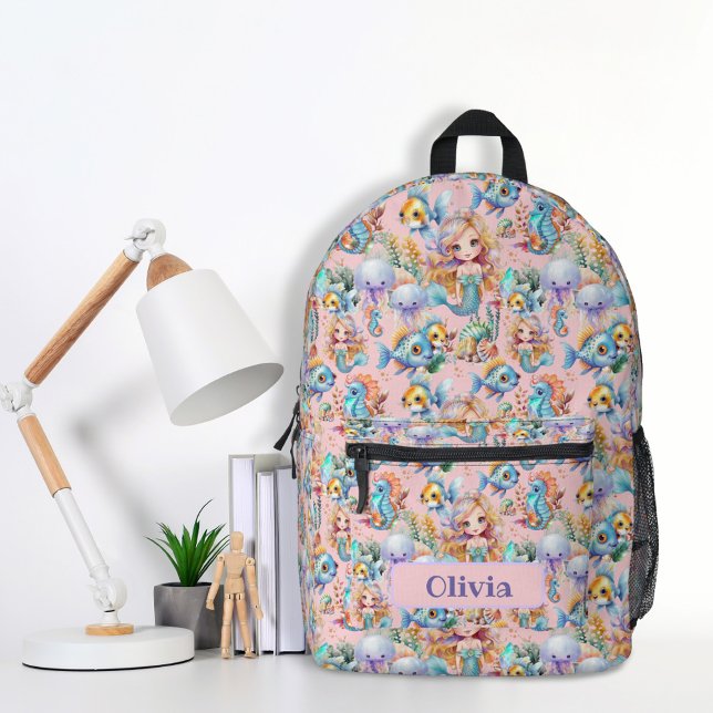 Personalisiert rosa Meerjungfrau Rucksack (Von Creator hochgeladen)