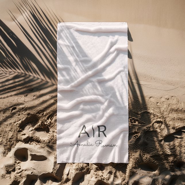 Personalisiert rosa Monogramm Strandtuch (Von Creator hochgeladen)