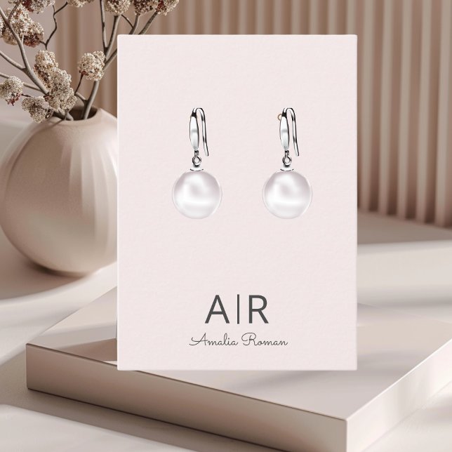 Personalisiert rosa Monogramm Visitenkarte (Von Creator hochgeladen)