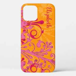 Personalisiert rosa orangefarbenes iPhone 6 Fall V Case-Mate iPhone Hülle