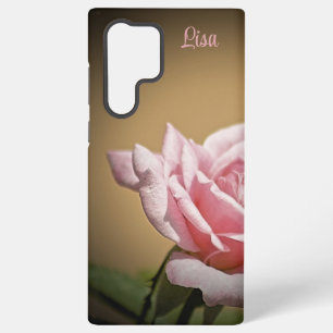 Personalisiert Rosa Rose Blume Samsung Case Galaxy Hülle