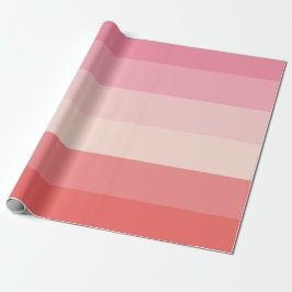 Personalisiert rosa Streifen Geschenkpapier