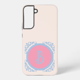 Personalisiert rosa und blau samsung galaxy hülle