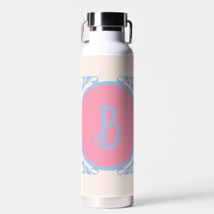 Personalisiert rosa und blau trinkflasche