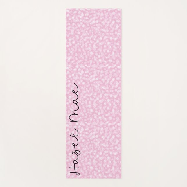 Personalisiert rosa yogamatte (Vorderseite)