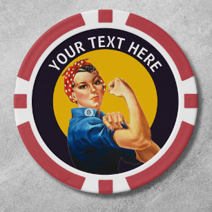Personalisiert Rosie the Riveter Custom Vintag Pokerchips
