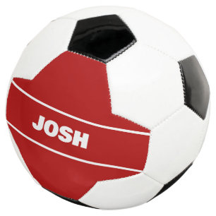 PERSONALISIERT ROT FUßBALL