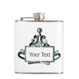 Personalisiert "Royal Tiara" Flachmann