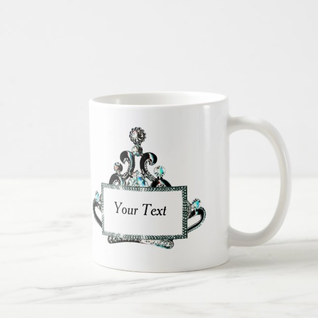 Personalisiert Royal Tiara Kaffeetasse (Rechts)