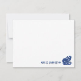 Personalisiert Rugby Note Card Rugby Stationery Mitteilungskarte