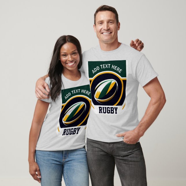 Personalisiert Rugby T - Shirt (Unisex)