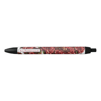Personalisiert Rustikale Vintage Rote Rosen Pen Kugelschreiber