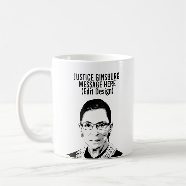 Personalisiert RUTH BADER GINSBURG Kaffeetasse (Links)