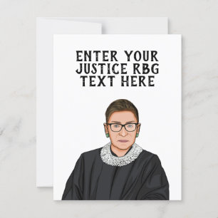 PERSONALISIERT RUTH BADER GINSBURG KARTE