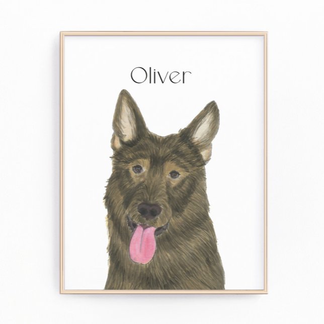 Personalisiert Sable Shepherd Art Fotodruck (Von Creator hochgeladen)