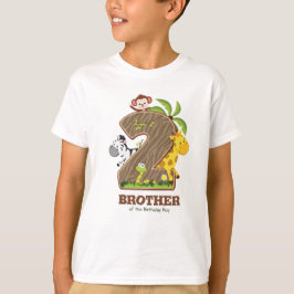Personalisiert Safari Geburtstagshirt für Bruder T-Shirt