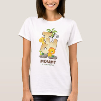 Personalisiert Safari Geburtstagshirt für Mommy T-Shirt