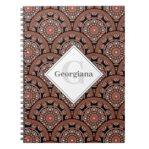 Personalisiert Safari Sunset Bohemisch Mandala Sca Notizblock