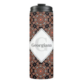 Personalisiert Safari Sunset Bohemisch Mandala Til Thermosbecher