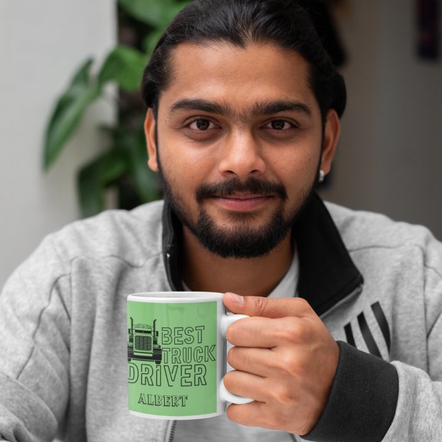 Personalisiert Sage Best Truck Driver Carrier Tass Kaffeetasse (Von Creator hochgeladen)