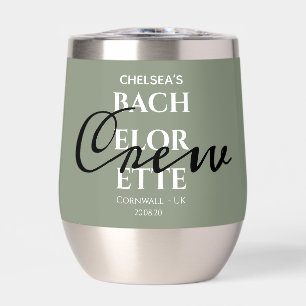 Personalisiert Sage Green Bachelorette Crew Party