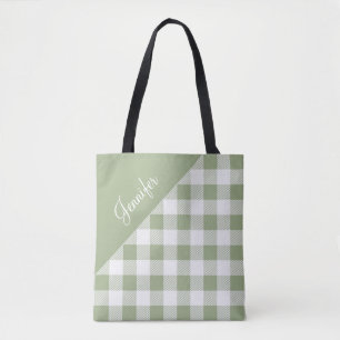 Personalisiert Sage Green Kariert