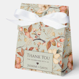 Personalisiert Sage Green Wildblume Babydusche Geschenkschachtel