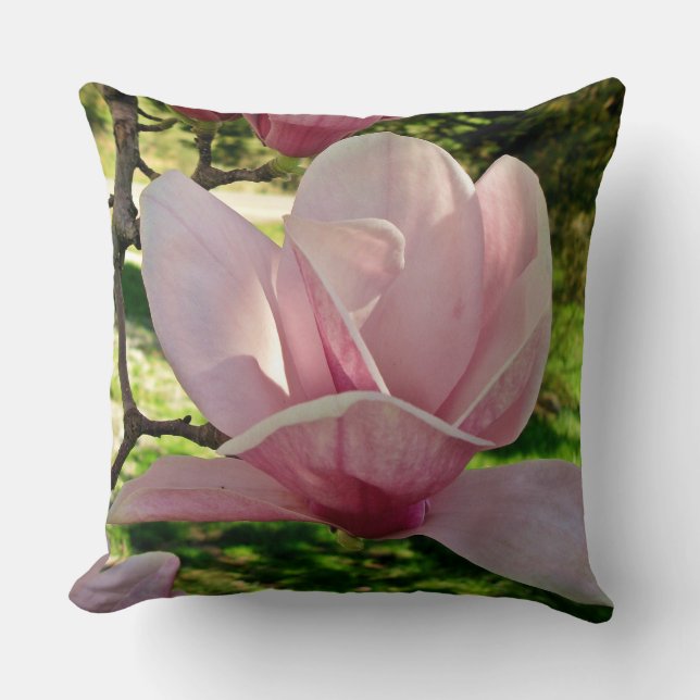 Personalisiert Saucer Magnolia Blossom Kissen (Vorderseite)