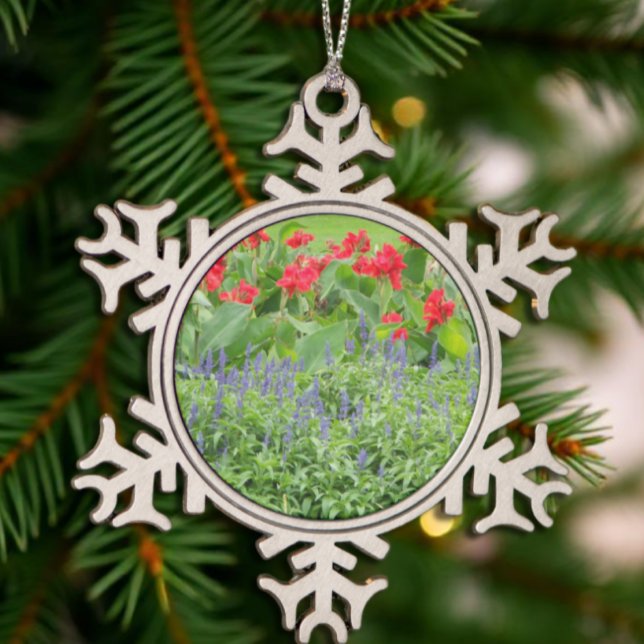 Personalisiert Schneeflocken Zinn-Ornament (Von Creator hochgeladen)