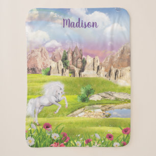 Personalisiert schönes Einhorn Sherpa Blanket Sherpadecke