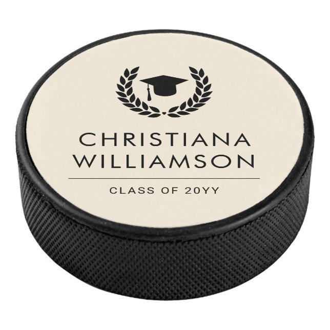 Personalisiert School and Uni-Abschluss Elegante Eishockey Puck (3/4)