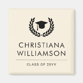 Personalisiert School and Uni-Abschluss Elegante Magnet