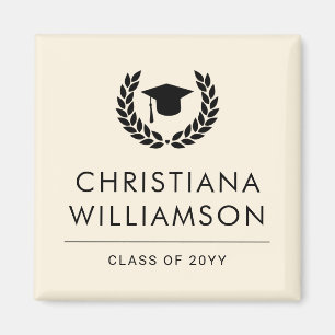 Personalisiert School and Uni-Abschluss Elegante Magnet