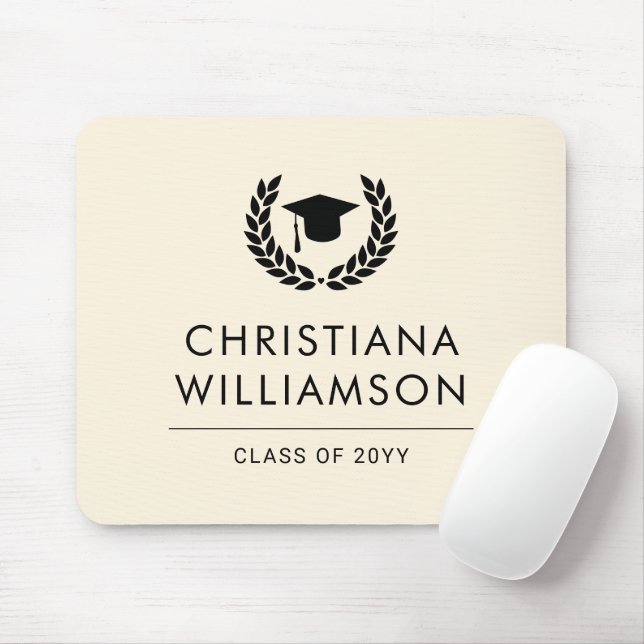 Personalisiert School and Uni-Abschluss Elegante Mousepad (Mit Mouse)