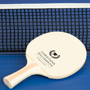 Personalisiert School and Uni-Abschluss Elegante Tischtennis Schläger