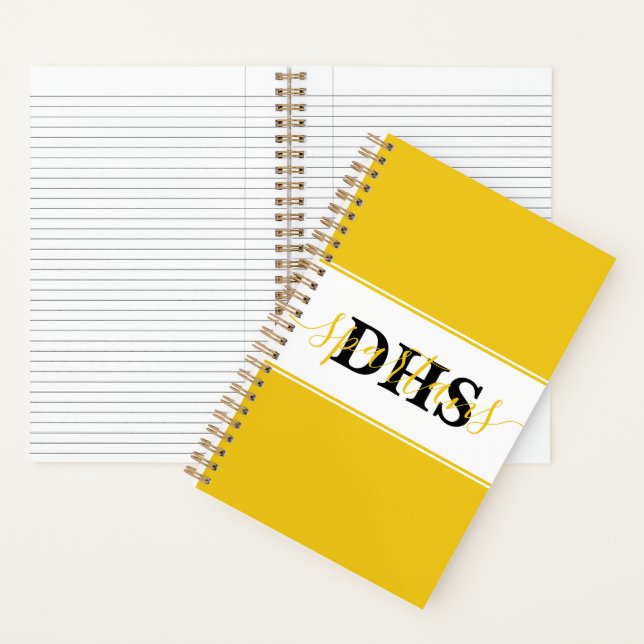 Personalisiert School Colorblock Notebook Notizbuch (Innen)