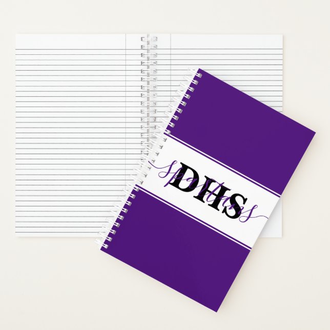 Personalisiert School Colorblock Notebook Notizbuch (Innen)