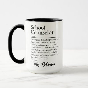 Personalisiert School Couselor Definition Tasse