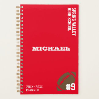 Personalisiert School Football Planner Planer