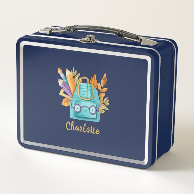 Personalisiert School Lunchbox mit Foto und Name (Vorderseite)
