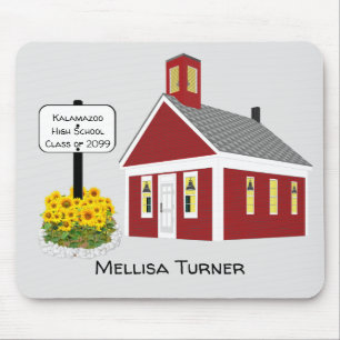 Personalisiert School Mouse Pad One Room Schulhaus Mousepad