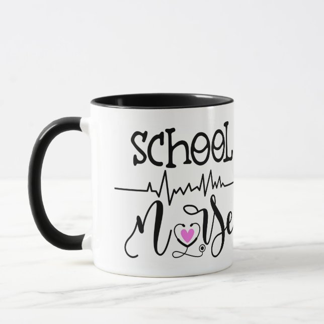 Personalisiert School Nurse-Geschenk Tasse (Links)