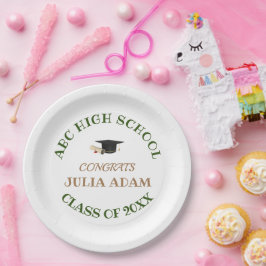 Personalisiert School Uni-Abschluß Celebration Pappteller