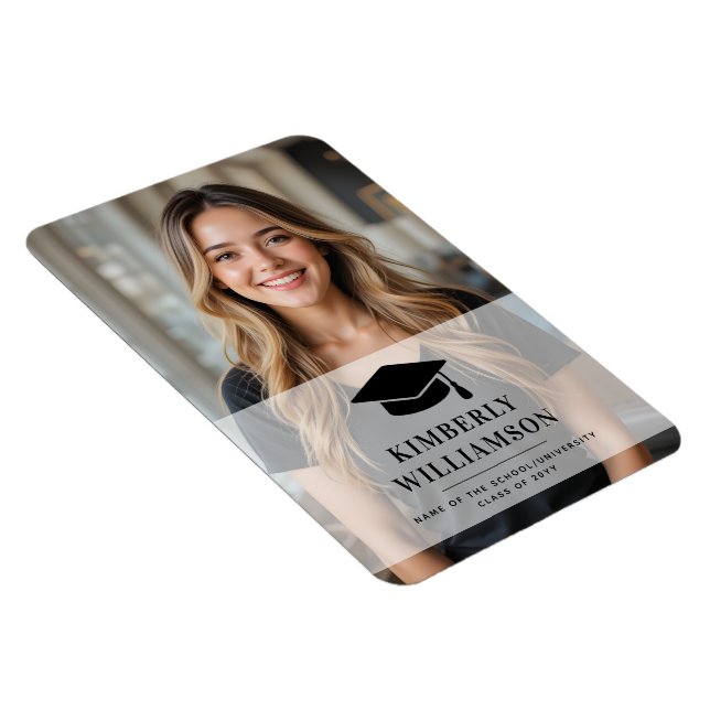 Personalisiert School Uni-Abschluß Foto Magnet (Rechte Seite)