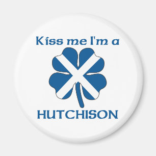 Personalisiert schottischer Kiss Me I'm Hutchison Magnet