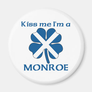 Personalisiert schottischer Kiss Me I'm Monroe Magnet