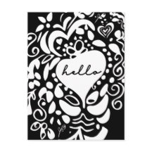 Personalisiert Schwarz und Weiß Hallo Nur weil