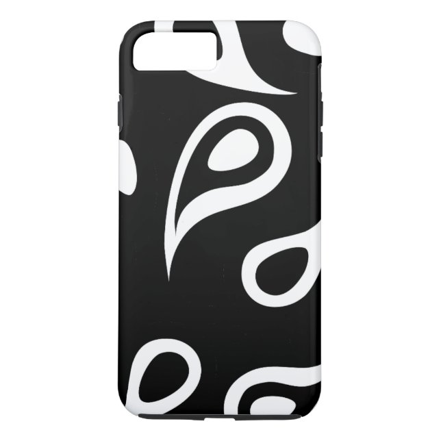 Personalisiert Schwarz/Weiß Case-Mate iPhone Hülle (Rückseite)