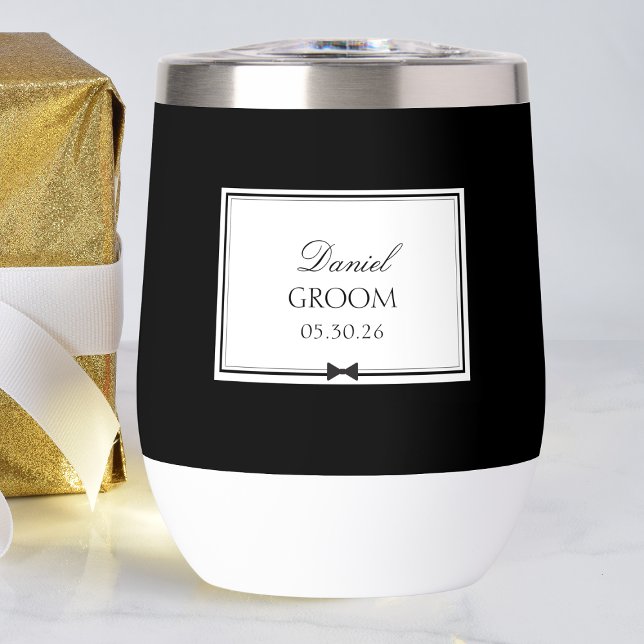 Personalisiert Schwarz-Weiß-Schlittschuh-Groom (Von Creator hochgeladen)