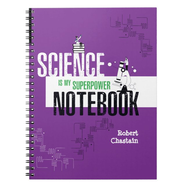 Personalisiert Science Biology Labrador Notebook Notizblock (Vorderseite)